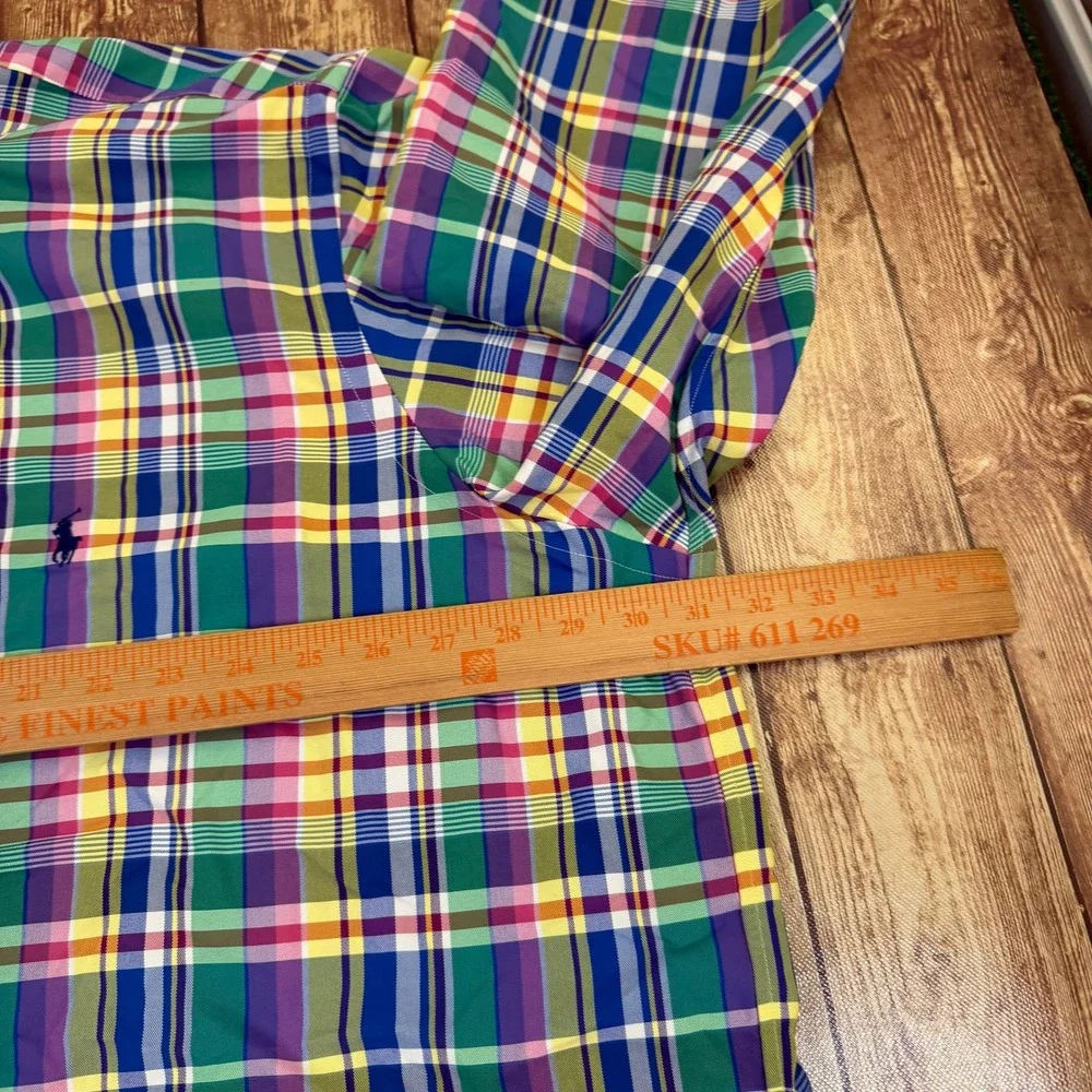 Polo Ralph Lauren Performance Shirt Mens 3XB Multicolor Plaid Classic Fit NWT